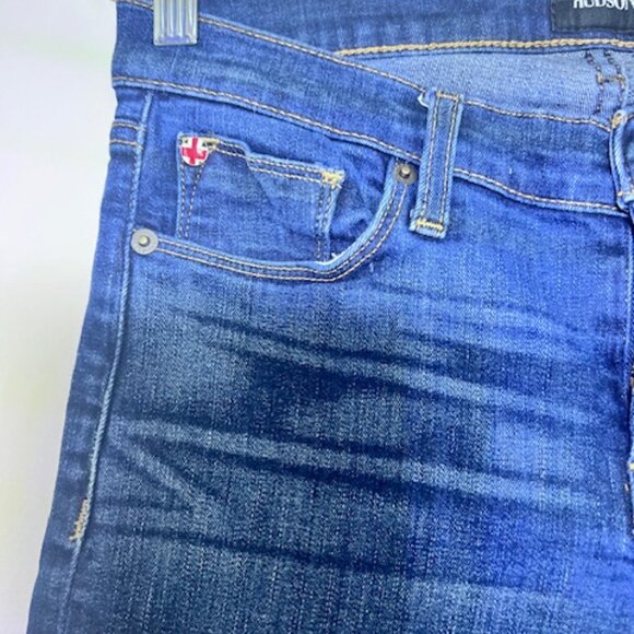 HUDSON KRISTA SUPER SKINNY RAW HEM JEANS SIZE 27 - Picture 7 of 11